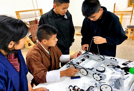 Bhutanese students are preparing for the First Global Competition